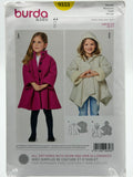 Burda Kids 9353 Girls Coat Sewing Pattern Sizes 2-7