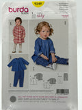 Burda Kids 9348 Toddler Dress Tunic & Leggings Sewing Pattern Sizes 6M-3 Easy
