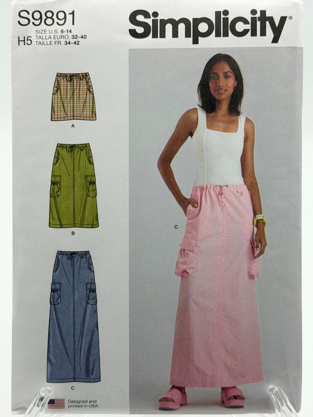Simplicity S9891 Misses Skirt Sewing Pattern Sizes 6-14 Uncut