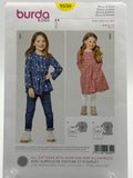 Burda Kids 9350 Girls Blouse & Dress Sewing Pattern Sizes 2-7