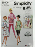Simplicity S9906 1960s Vintage Jiffy Apron Sewing Pattern XS-XL