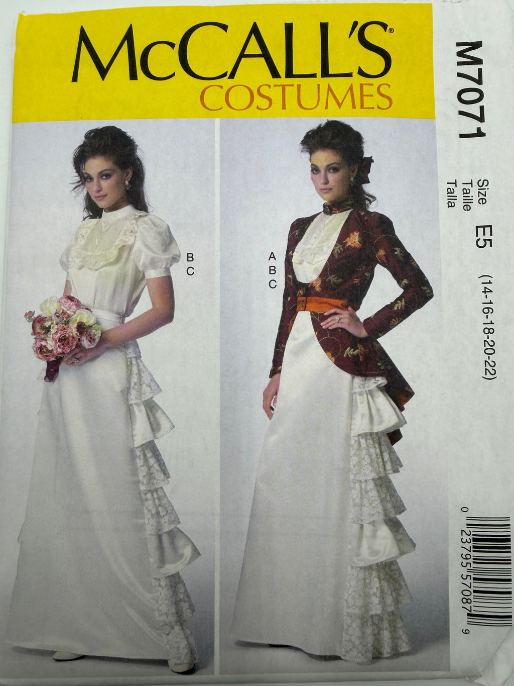 McCall's M7071 Victorian Steampunk Jacket, Blouse & Skirt Sewing Pattern