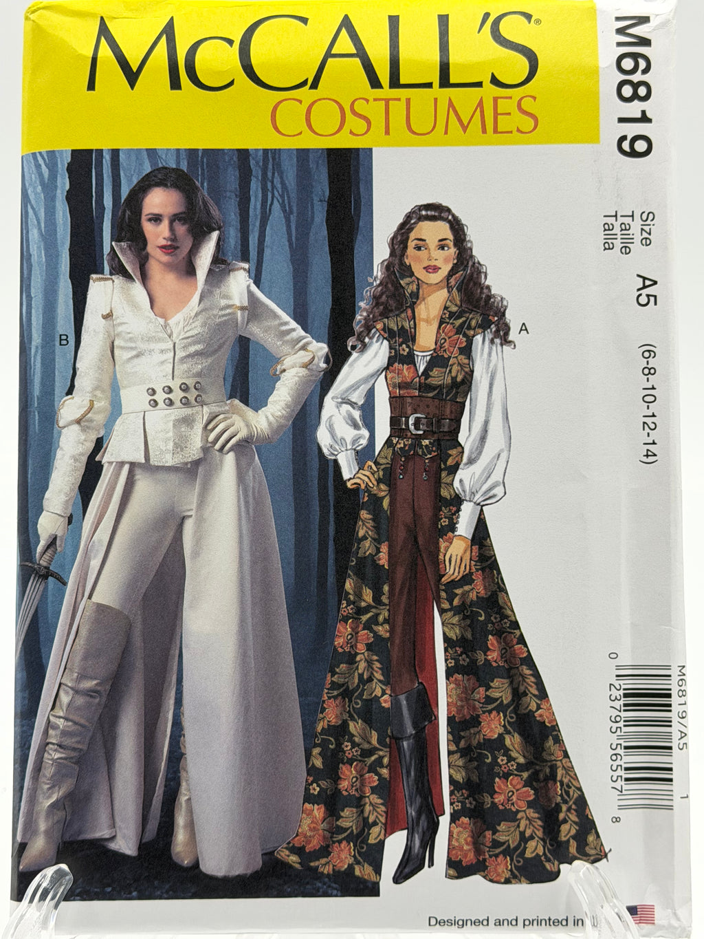 McCall's M6819 – Misses' Coats, Tops, Corset and Belt Costume