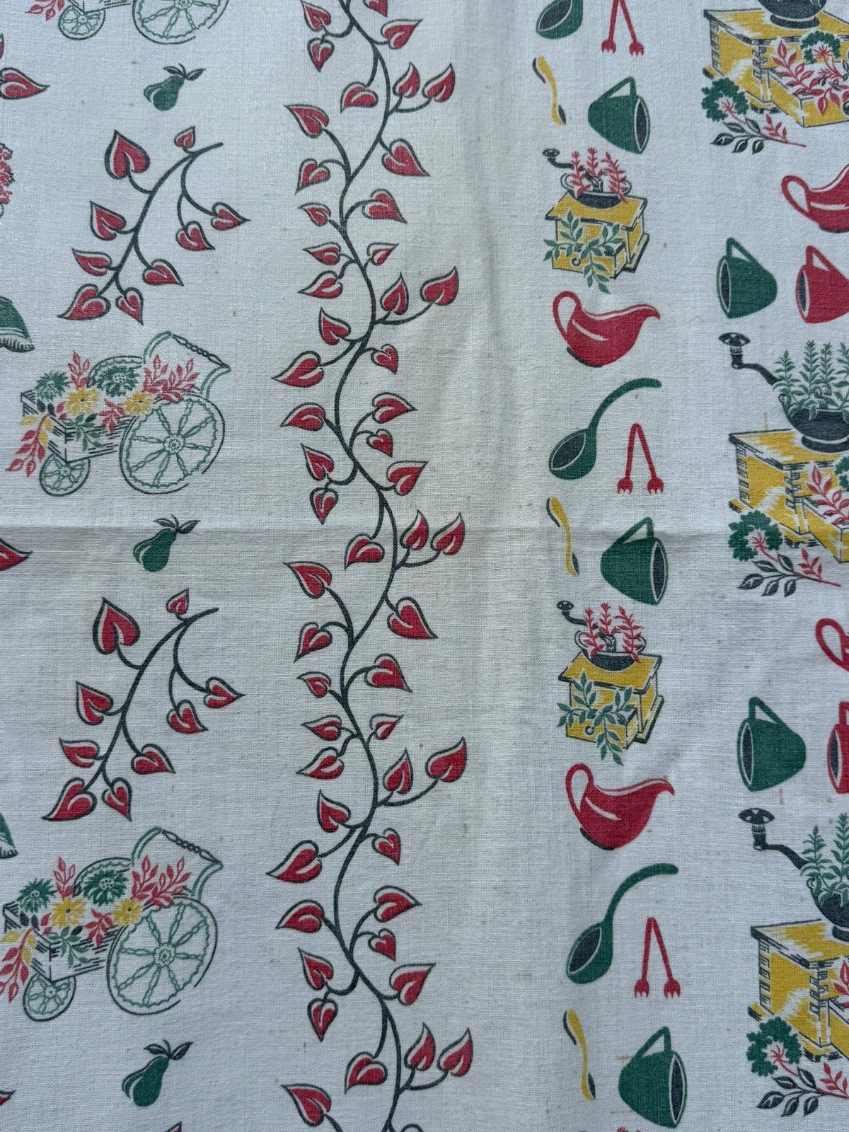 Antique Authentic Feed Sack Material: Atomic Kitchen & Coffee