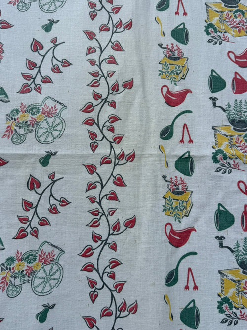 Antique Authentic Feed Sack Material: Atomic Kitchen & Coffee