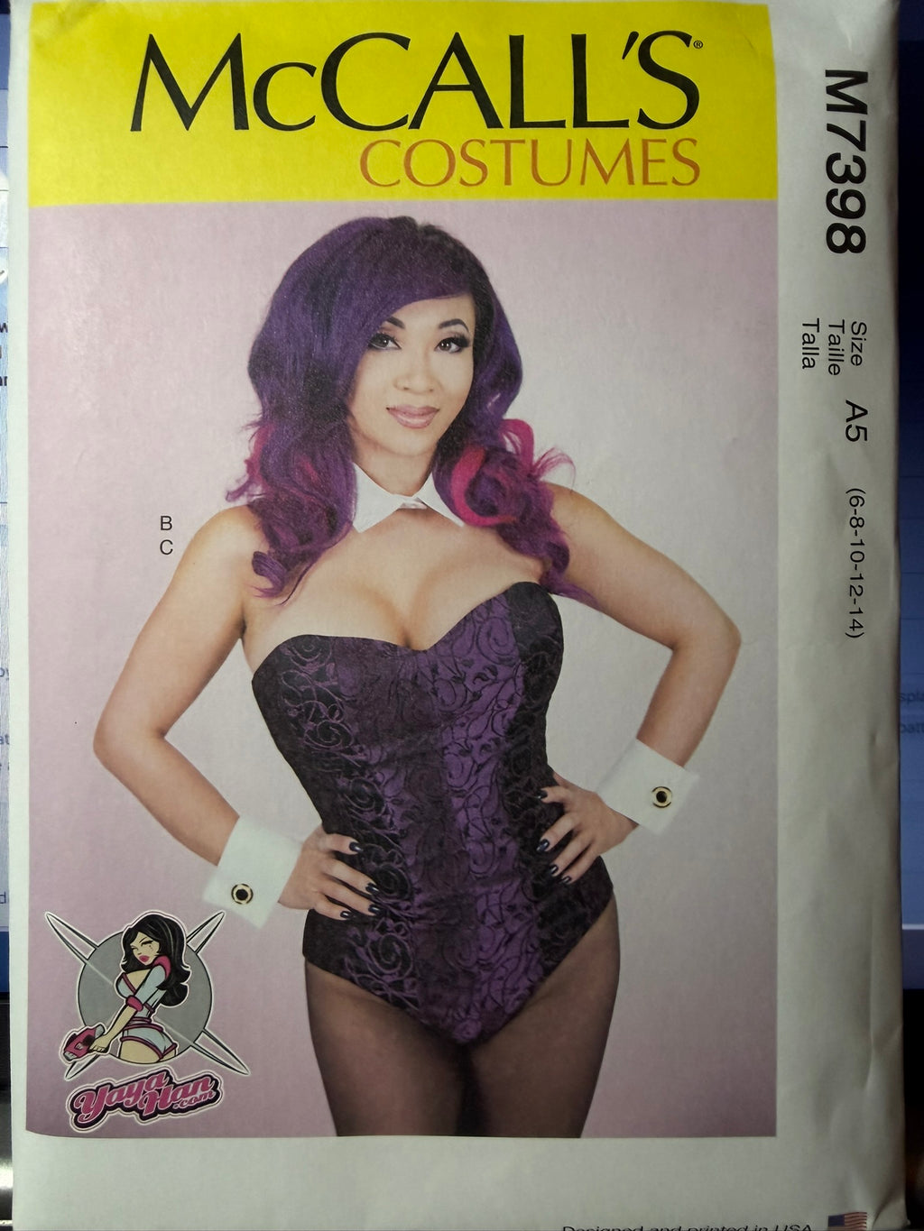 McCall's Pattern M7398 - Yaya Han Corset-Style Cosplay Bodysuit - Sizes A5 (6-14)